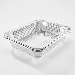 Envases de comida de aluminio desechables para llevar 
