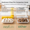 Film alimentaire en PVC antibu&eacute;e de haute transparence pour l'emballage de champignons frais et le conditionnement de barquettes